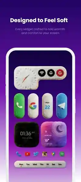 Fluffy Widgets for KWGT download